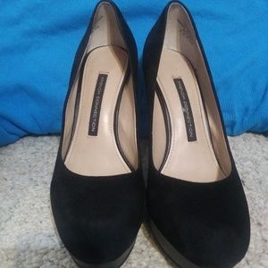 French Connection black pumps